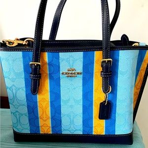 Coach Mollie Tote Signature Jacquard